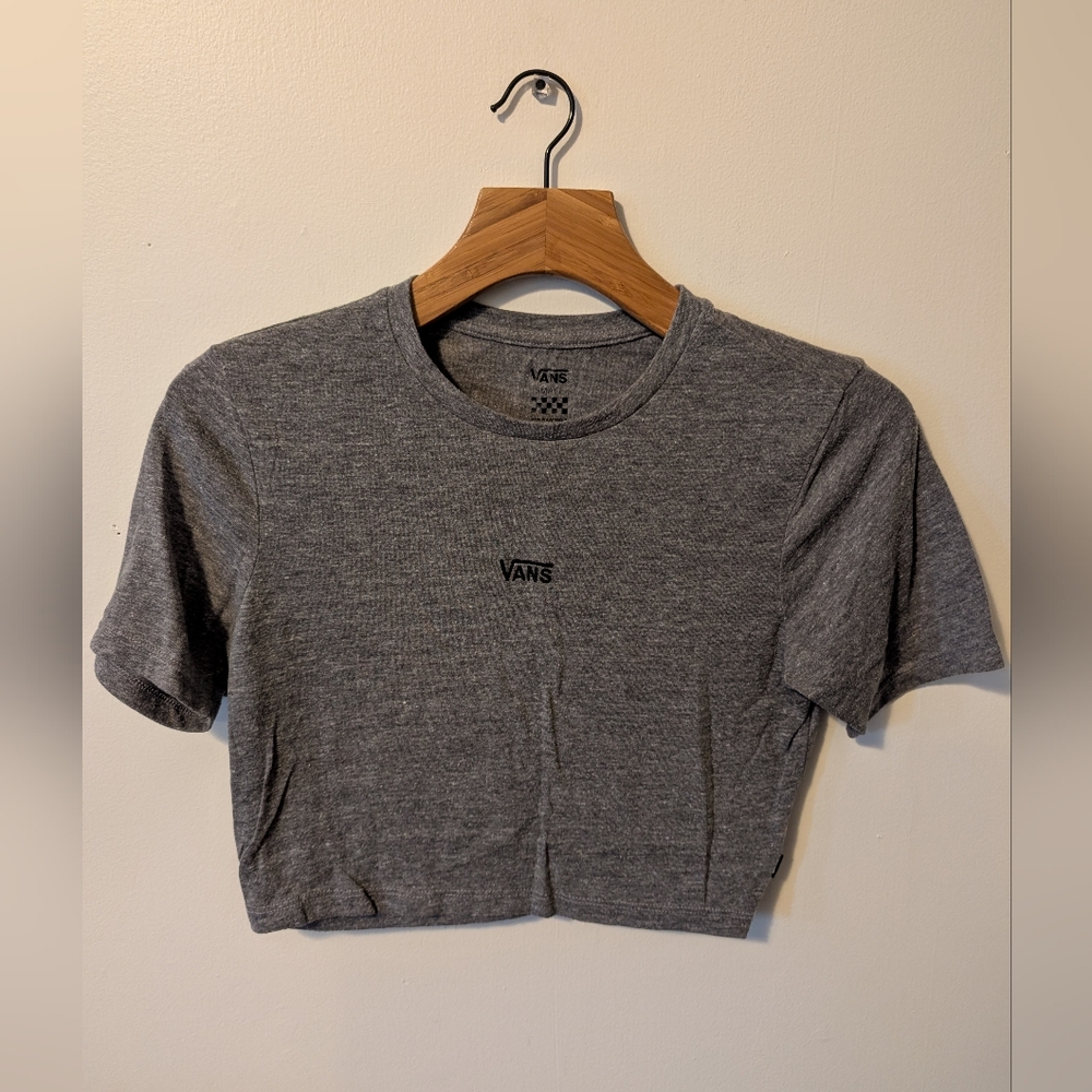 Vans Gray Cropped T-shirt